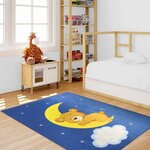 Tapis enfant CLAIR DE LUNE 120 x 160 cm - Bleu