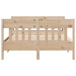 vidaXL Cadre de lit sans matelas 120x200 cm bois de pin massif