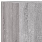 vidaXL Unités murales TV avec LED 5 Pièces gris sonoma bois d'ingénierie