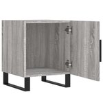 vidaXL Tables de chevet 2 Pièces sonoma gris 40x40x50cm bois d'ingénierie