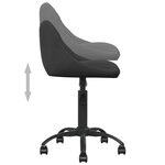 vidaXL Chaise de salle à manger Noir Velours