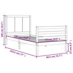 vidaXL Cadre de lit sans matelas bois massif