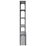 vidaXL Bibliothèque sonoma gris 100x26x180 cm bois ingénierie et métal
