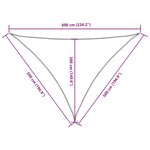 vidaXL Voile de parasol tissu oxford triangulaire 5x5x6 m terre cuite