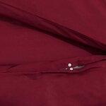 vidaXL Ensemble de housse de couette Bordeaux 135x200 cm Microfibre
