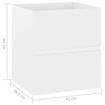 vidaXL Armoire d'évier Blanc 41x38 5x45 cm Bois d’ingénierie