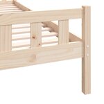 vidaXL Cadre de lit sans matelas bois massif