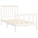 vidaXL Cadre de lit sans matelas blanc 100x200 cm bois de pin massif