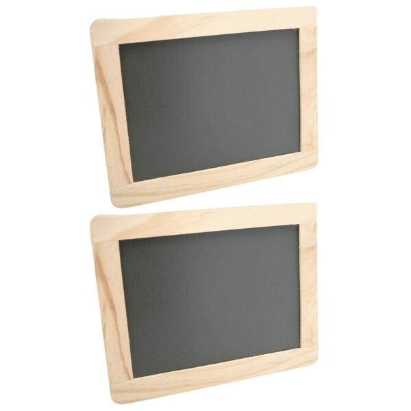 2 ardoises à bordure bois 21 5 x 17 cm