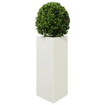 vidaXL Jardinières 2 Pièces blanc triangulaire 40x34 5x70 cm acier