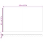 vidaXL Store rétractable manuel Vert et blanc 500x300 cm