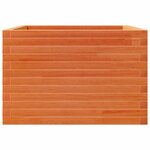vidaXL Jardinière cire marron 70x70x45 5 cm bois de pin massif