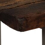 vidaXL Table console Bois de récupération et acier 120x35x76 cm