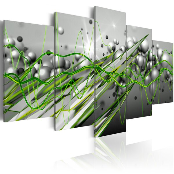 Tableau - green rhythm l x h en cm 200x100