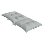 vidaXL Coussins de chaise à dossier haut lot de 4 gris clair mélangé