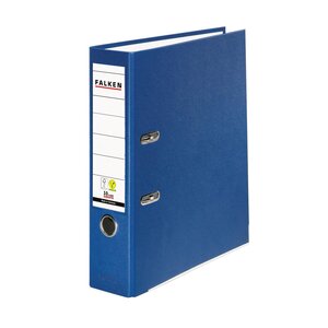 Classeur À Levier Pp A4 Dos De 80mm Vegan Noir - Bleu - X 20 - Falken