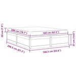 vidaXL Lit avec matelas blanc 160x200 cm bois de pin massif