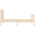 vidaXL Cadre de lit sans matelas bois de pin massif