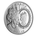 Pièce de monnaie 1 Dollar Canada Le Jubilé de Platine de Sa Majesté la reine Elisabeth II 2022 – Argent BE