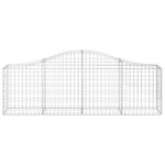 vidaXL Paniers à gabions arqués 20 Pièces 200x30x60/80 cm Fer galvanisé