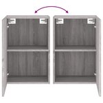 vidaXL Meubles TV muraux 2Pièces sonoma gris 40 5x30x60cm bois ingénierie