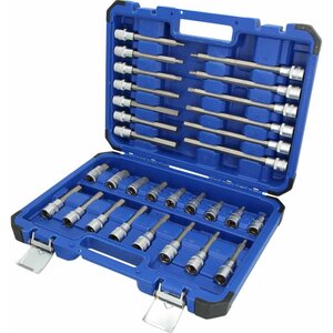 Brilliant tools jeu de douilles de tournevis 1/2" 30 pièces acier