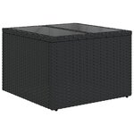 Ensemble de Canapé de Jardin de 10 Pièces avec Coussins Marron Rattan Poly