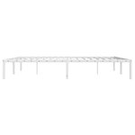 vidaXL Cadre de lit métal blanc 183x213 cm