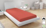 Drap housse en coton bio 140 x 200 cm - Orange