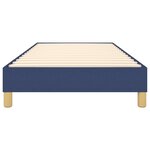vidaXL Cadre de lit sans matelas bleu 80x200 cm tissu
