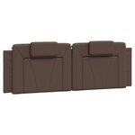 vidaXL Cadre de lit avec LED sans matelas marron 160x200 cm