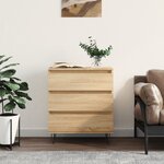 vidaXL Buffet Chêne sonoma 60x35x70 cm Bois d'ingénierie