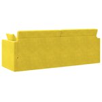 vidaXL Canapé-lit au sol 2-en-1 Jaune 213x144x60 cm Velours