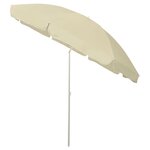 vidaXL Parasol de plage Jaune sable 300 cm