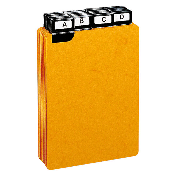 Guide de classement 148 x 105 mm - exacompta jaune - jeu de 24
