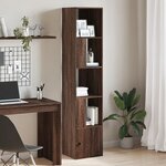 vidaXL Bibliothèque chêne marron 40x36x189 cm bois d'ingénierie