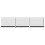 vidaXL Meuble TV avec LED blanc 165x34x40 cm bois d'ingénierie