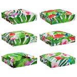 vidaXL Coussins de palette pour siège 6 Pièces Jungle tropical 40x40x8 cm en tissu Oxford