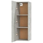 vidaXL Ensemble de meubles TV 5 Pièces Gris béton Bois d'ingénierie