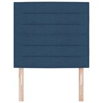 vidaXL Tête de Lit LED Design Lignes Bleues 90 cm Tissu