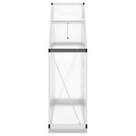 vidaXL Serre avec cadre de base argenté 169x58x202 cm aluminium