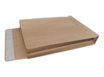 Lot de 10 enveloppes pochettes kraft armé à soufflet marron 260 x 330 + 50 mm