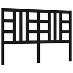 vidaXL Tête de lit Noir 166x4x100 cm Bois massif de pin