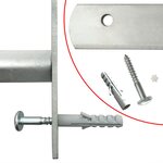 vidaXL Grille réglable de sécurité de fenêtres et 3 barres 500-650 mm