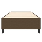 vidaXL Cadre de lit sans matelas marron foncé 90x190 cm tissu