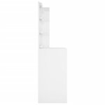 vidaXL Coiffeuse avec LED Blanc brillant 60x40x140 cm