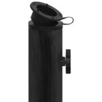 vidaXL Socle de parasol Noir 44x44x31 cm Fonte