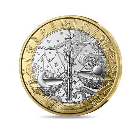 Signes astros - Balance - Monnaie de 5€ métal commun