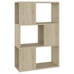 vidaXL Bibliothèque/Séparateur de pièce Chêne Sonoma 60x24x94 cm
