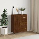 vidaXL Buffet chêne marron 69 5x34x90 cm bois d'ingénierie